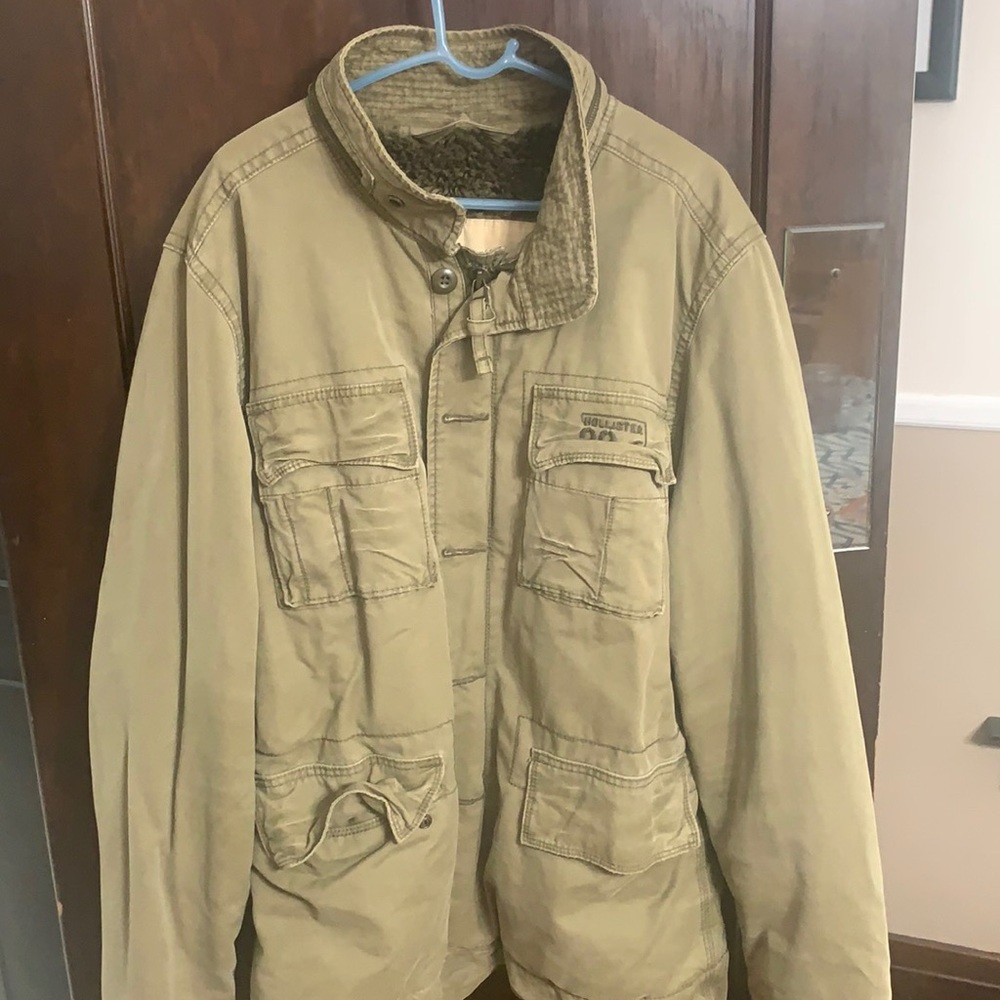Hollister Men’s xl military style winter jacket